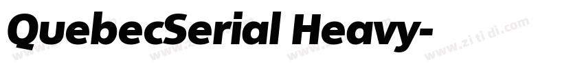 QuebecSerial Heavy字体转换